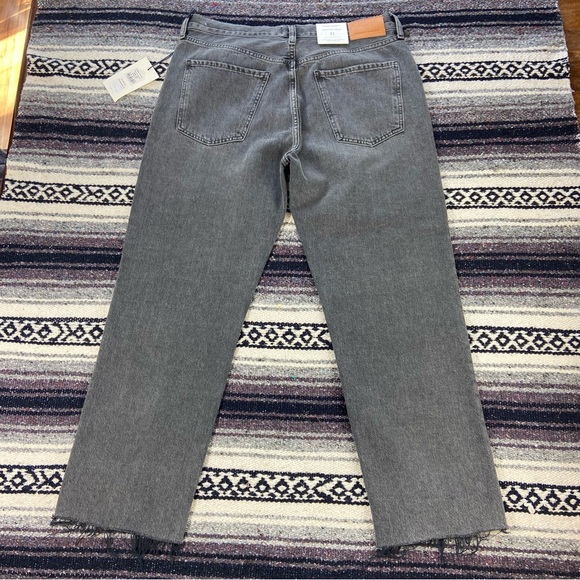 New NWT Citizens Of Humanity Grey Daphne Crop High Rise Free Fall Jeans Women’s - Picture 3 of 15